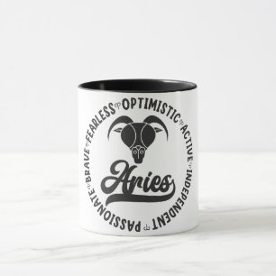 Cute Zodiac Sign Characteristics/Aries Mug