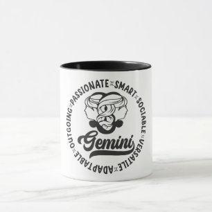 Cute Zodiac Sign Characteristics/Gemini Mug