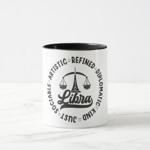 Cute Zodiac Sign Characteristics/Libra Mug