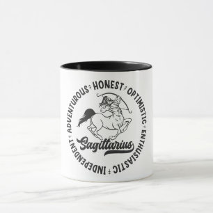 Cute Zodiac Sign Characteristics/Sagittarius Mug