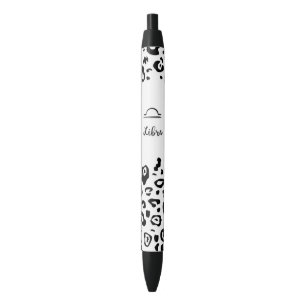 Cute Zodiac Sign/Libra Black Ink Pen