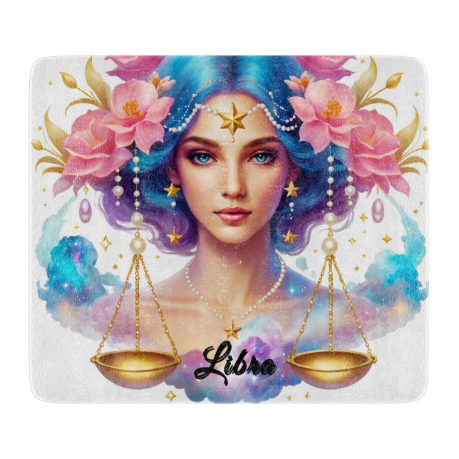 Cute Zodiac Sign/Libra Cutting Board (Front)