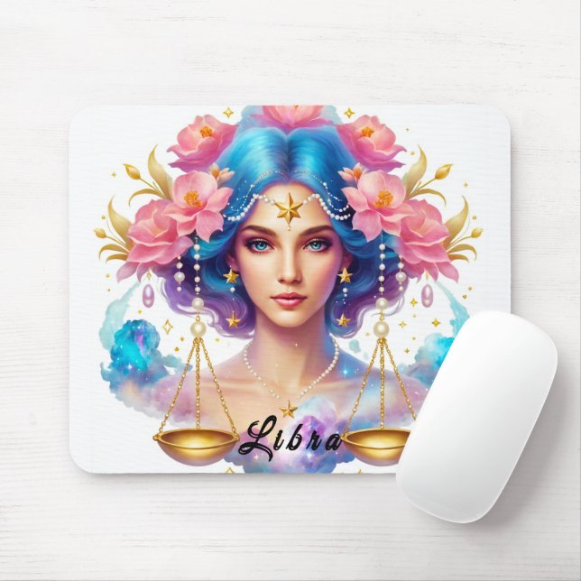 Cute Zodiac Sign/Libra Mouse Pad (With Mouse)