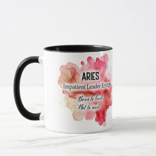 Cute Zodiac Sign Traits/ Aries Wrap Mug