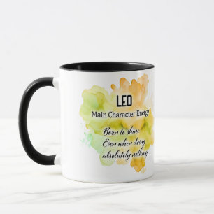 Cute Zodiac Sign Traits/ Leo Wrap  Mug