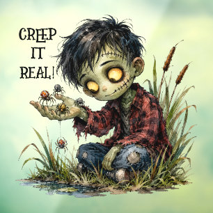 Cute Zombie Boy Creep It Real Halloween