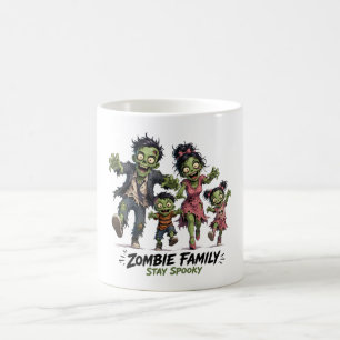 Cute Zombie Family Stay Spooky Coffee Mug