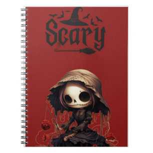 Cute Zombie Girl Spiral Photo Notebook