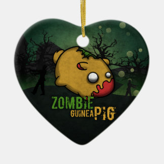 Cute Zombie Guinea Pig Ceramic Ornament