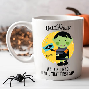 Cute Zombie with Candy Customisable Halloween Coffee Mug