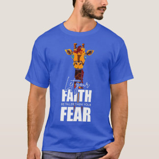 Cute Zoo Animal Lover Gift Africa Safari Faith Gir T-Shirt