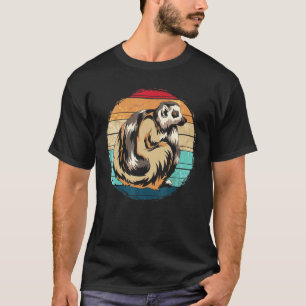 Cute Zoo Animal Monkey Madagascar Retro Lemur T-Shirt