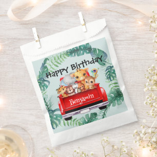 Cute Zoo jungle farm truck boy Birthday party Favour Bag