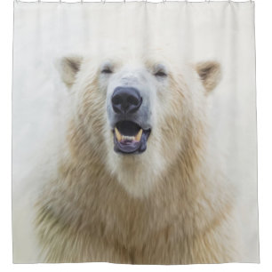 Cute  Zoo Polar Bear Shower Curtain