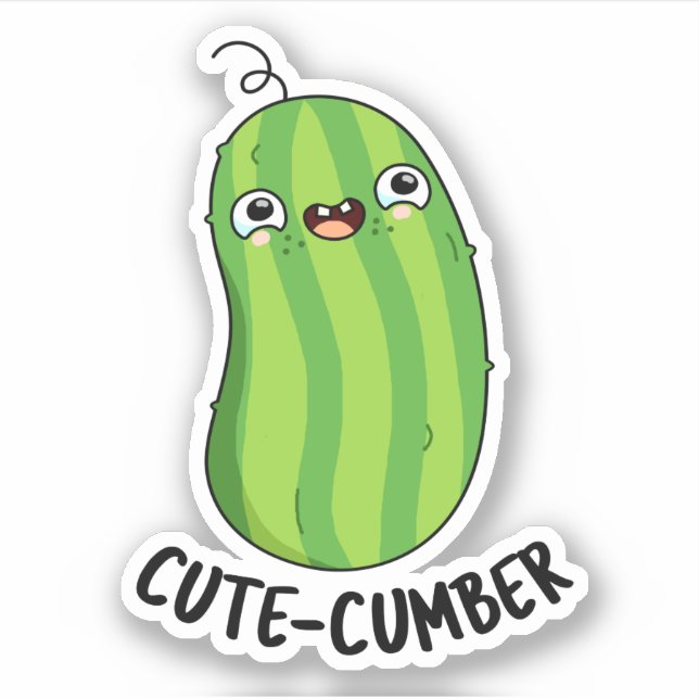 Cutecumber Funny Cucumber Pun (Front)