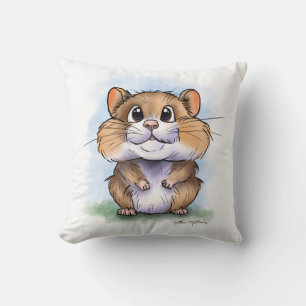 CuteFluffy Hamster Cartoon Cushion