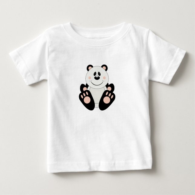 Cutelyn Panda Bear Baby T-Shirt (Front)