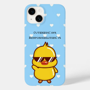 Cuteness 100% Responsibilities 0%   Cute Duck  Case-Mate iPhone 14 Case