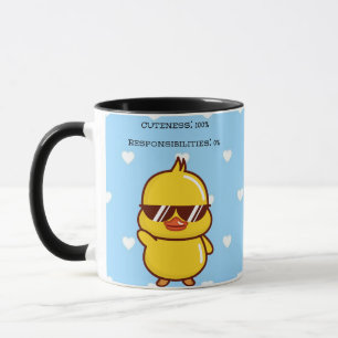 Cuteness 100% Responsibilities 0%   Cute Duck Mug