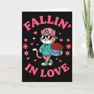 Cuteness Fallin In Love Valentine Card