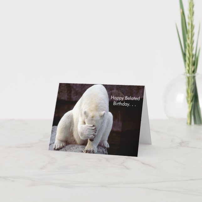 Cuteness Galore Belated Birthday Card (Front)