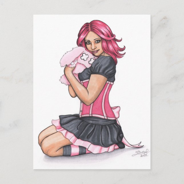 Cuteness Overdose Doll Postcard (Front)
