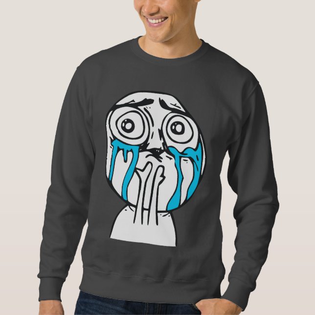 Cuteness Overload Cute Rage Face Meme Sweatshirt (Front)