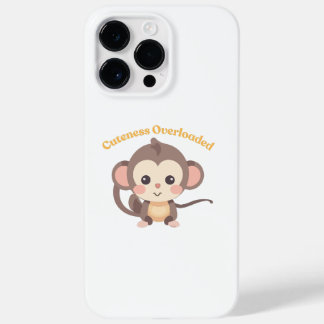 Cuteness Overloaded : Monkey Case-Mate iPhone 14 Pro Max Case