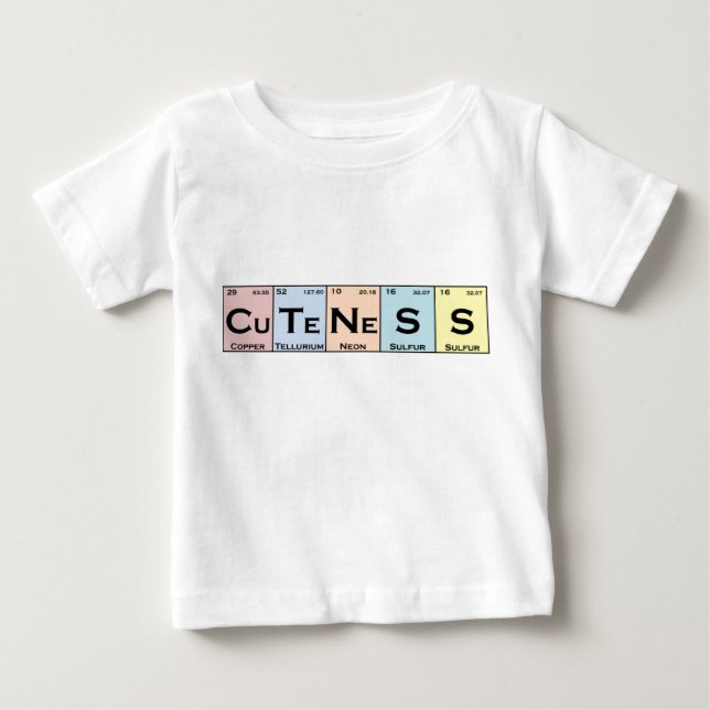 CuTeNeSS periodic elements infant tee (Front)