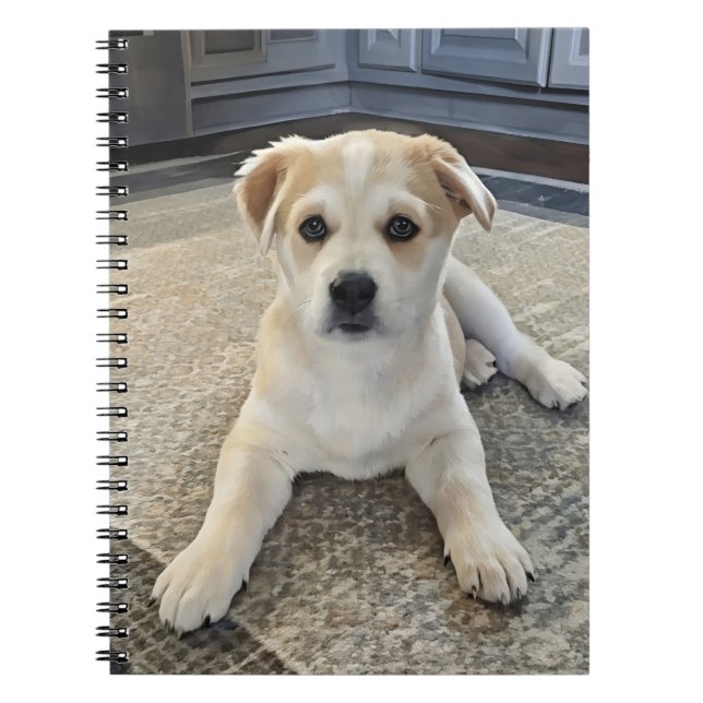Cuteness Puppy Overload Spiral Photo Notebook (Front)