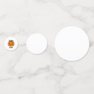CuteOrange Little Pumpkin Halloween Customise Name Confetti