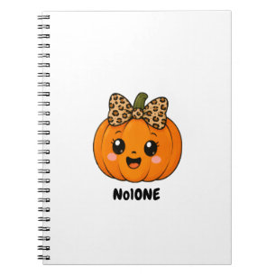 CuteOrange Little Pumpkin Halloween Customise Name Notebook