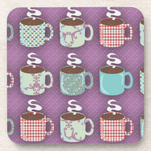 Cuter Coffee Selection Pattern Illustration Coaster