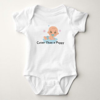 👶 "Cuter Than a Puppy"🐾💖 Baby Bodysuit