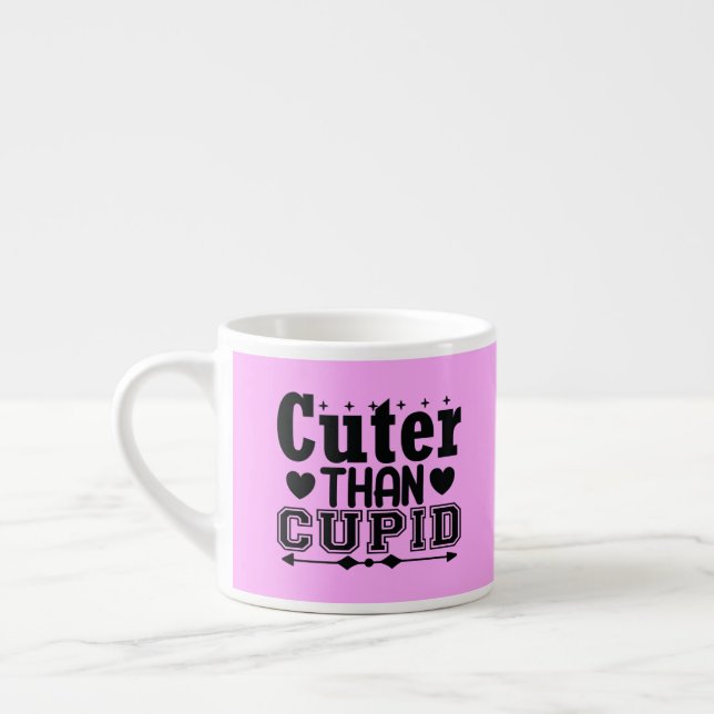 Cuter Than Cupid Espresso Cup (Left)