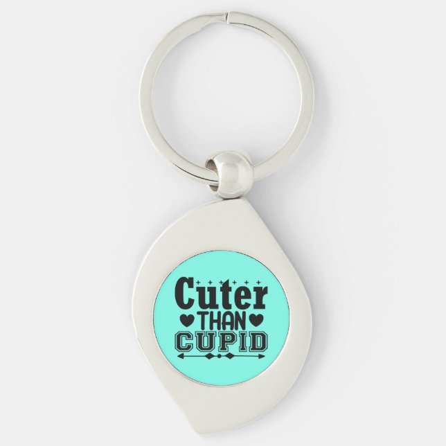 Cuter Than Cupid Key Ring (Front)