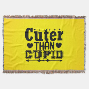 Cuter Than Cupid - Valentines Day Throw Blanket