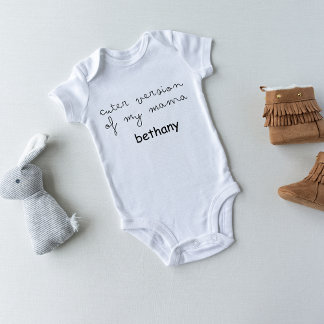 Cuter Version of My Mama – baby Bodysuit