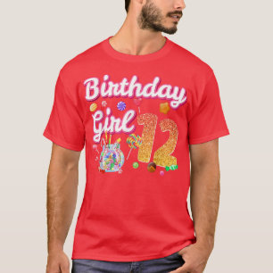 Cutes 12th Birthday Girls Sweet Candy 12 Year Old  T-Shirt