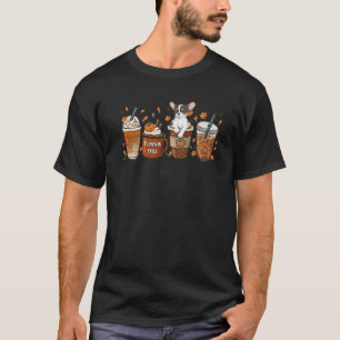 Cutes Chihuahua With Pumpkin Spice Latte Fall Coff T-Shirt