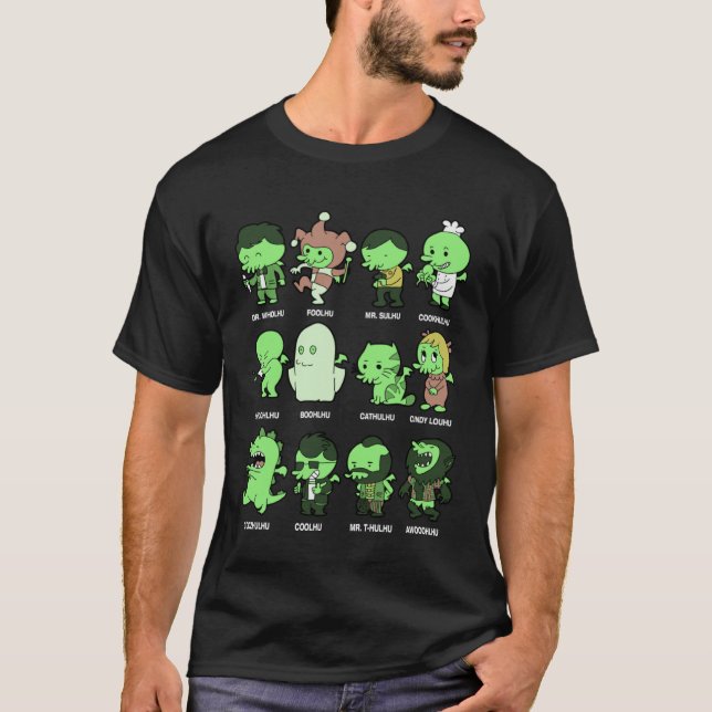 Cutes Cthulhus Mythos Cosplay Artwork T-Shirt (Front)