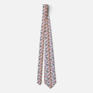 Cutes seamless pattern cats tie