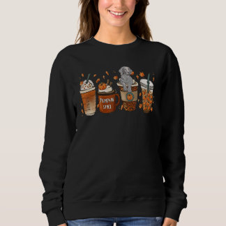 Cutes Weimaraner With Pumpkin Spice Latte Fall Cof Sweatshirt