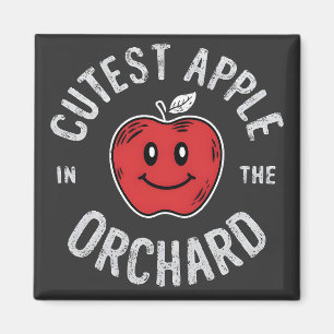 Cutest Apple in the Orchard Apple Picking Day  Magnet