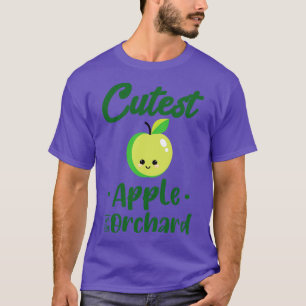 Cutest Apple In The Orchard Fruits Design  T-Shirt