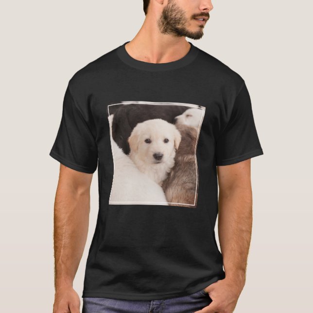 Cutest Baby Animals | A Cute Pile of Puppies T-Shirt (Front)
