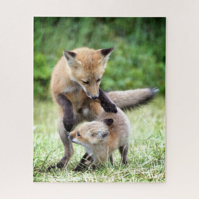 Cutest Baby Animals | Adorable Fox Kit & Mama Jigsaw Puzzle (Vertical)