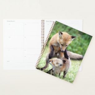 Cutest Baby Animals Adorable Fox Kit & Mama Planner