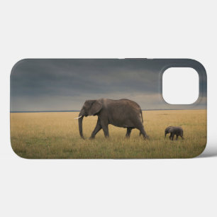 Cutest Baby Animals   African Elephant Family iPhone 13 Case