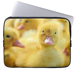 Cutest Baby Animals Baby Duck Group Laptop Sleeve